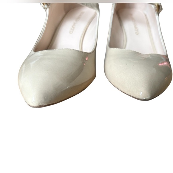 🌟 Franco Sarto Patsy Mary Jane Leg Elongating Nude Wedge Heels with buckle 9.5 - Picture 3 of 11